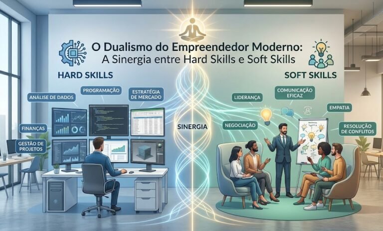 O Dualismo do Empreendedor Moderno: A Sinergia entre Hard Skills e Soft Skills